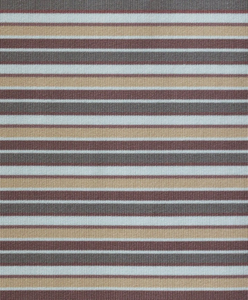 Striped fabric pattern with horizontal lines in brown, beige, and white.