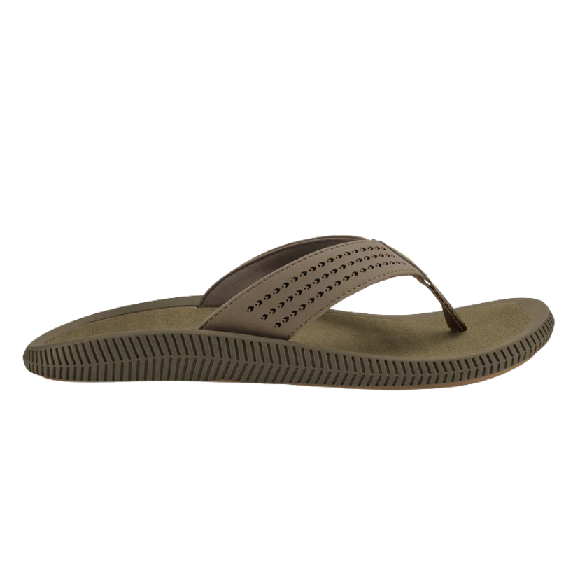 Brown sandal on a white background