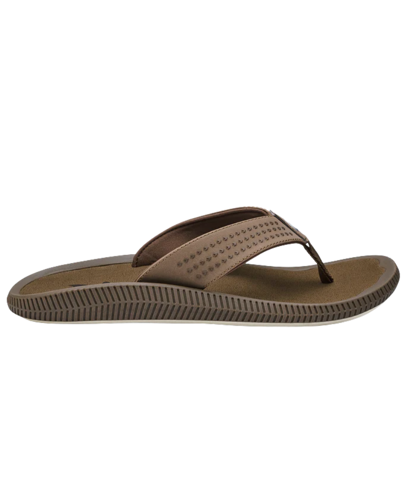 Brown sandal on a white background