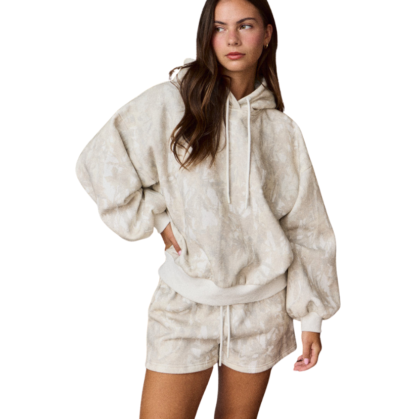 Woodland Camo Hoodie and Short Set