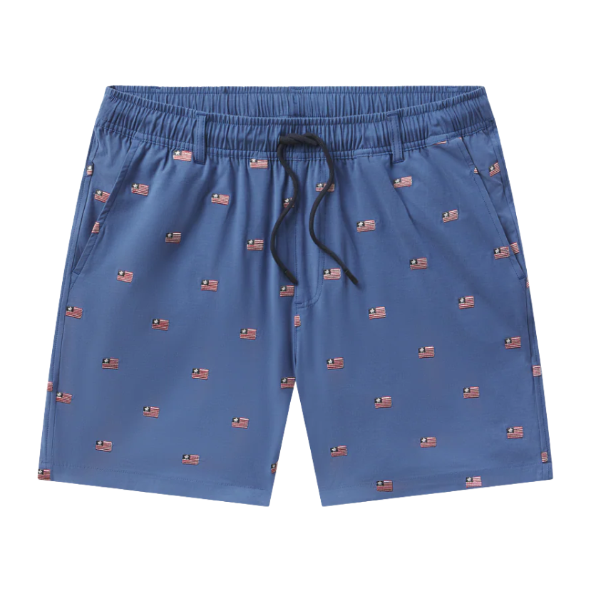 Southern Marsh - SOUTHERNCLASSICS Swim Trunk - Chambray Flags
