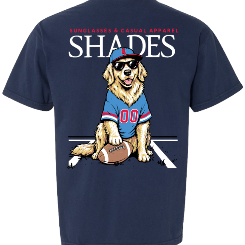 Shades - Ole Miss Pigskin Pup Tee
