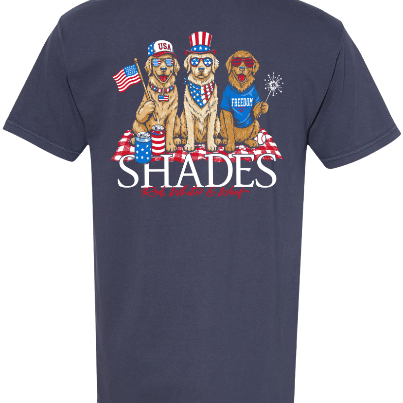 Shades - USA Goldens Pocket Tee