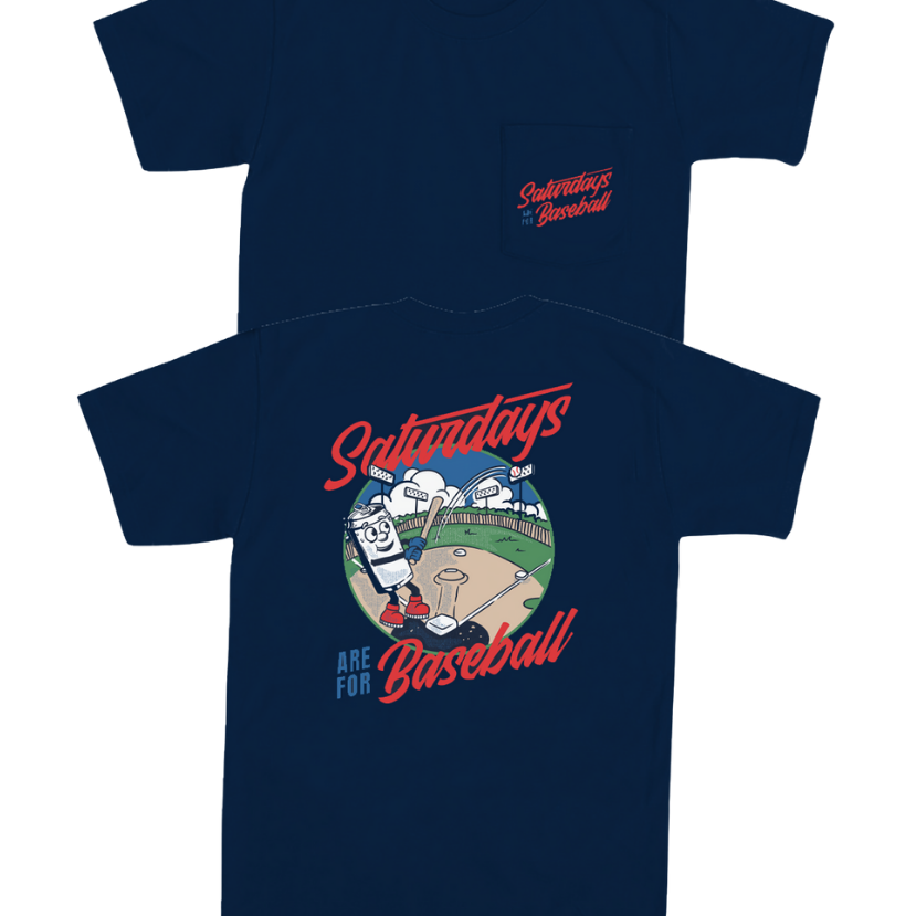 Barstool Sports - Saturdays Are For Baseball Pocket Tee