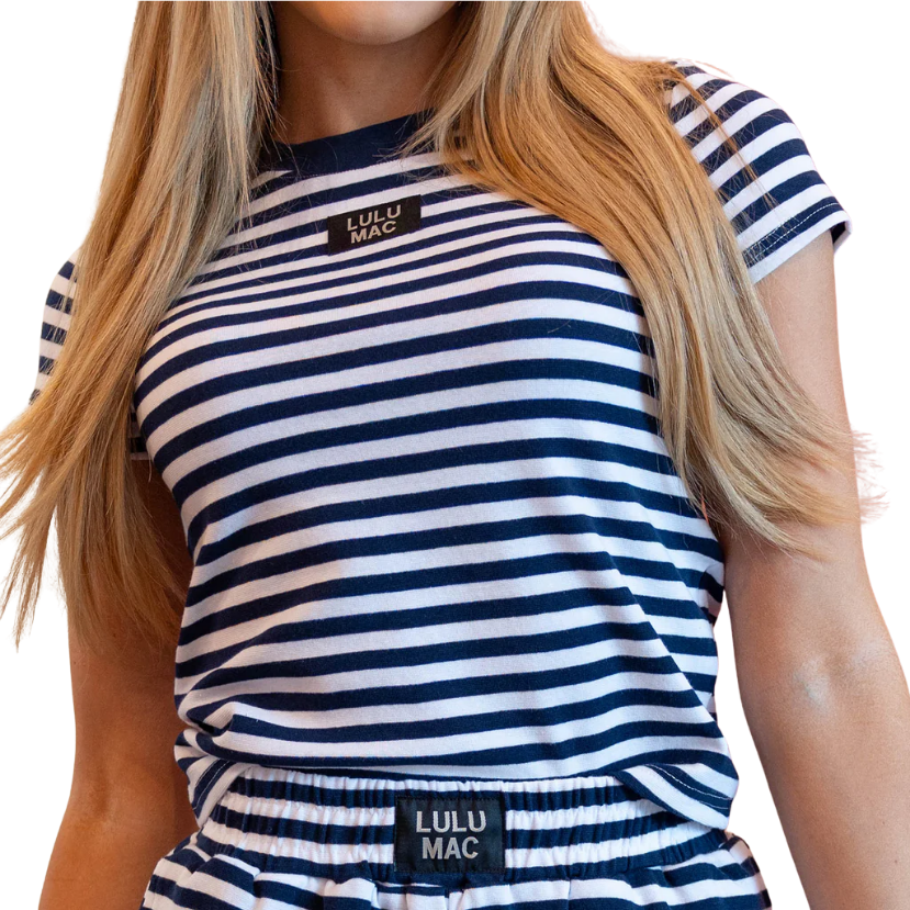 LULU MAC - Stripe Baby Doll Tee