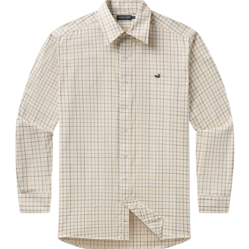 Southern Marsh - Chateau Windowpane Dress Shirt
