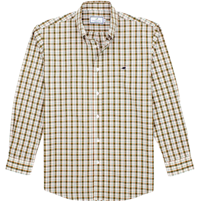 Plaid shirt on a white background
