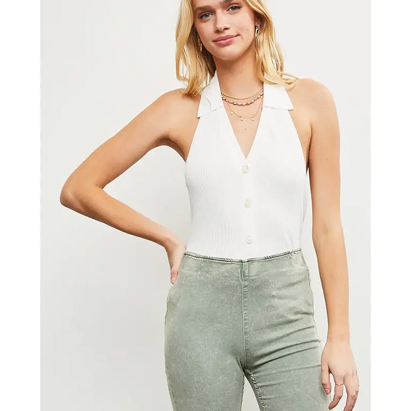 Haley Halter Knit Top