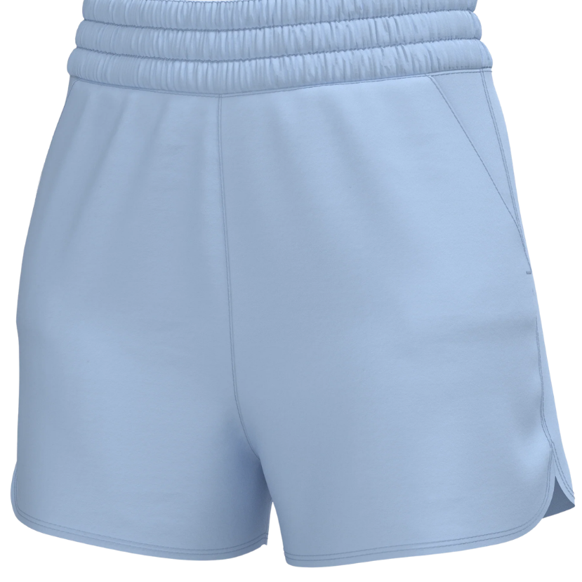 Light blue Local Girl Volley shorts on a white background