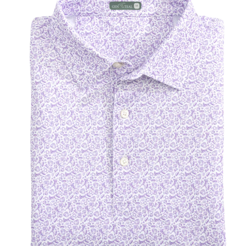 Genteal Apparel - Fastball Printed Performnace Polo