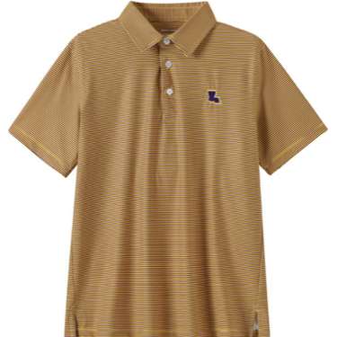 Meripex - Micro Stripe Polo - Louisiana Embroidery