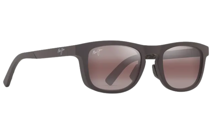 Maui Jim polarized Sunglasses with a dark frame and gradient lenses on a white background