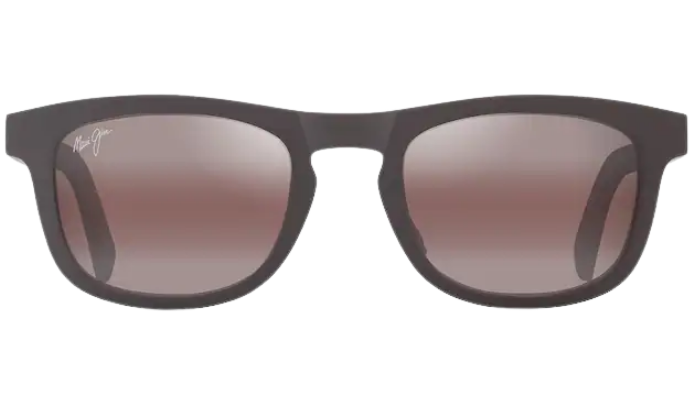 Maui Jim polarized Sunglasses with a dark frame and gradient lenses on a white background