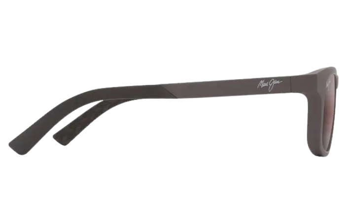 Maui Jim polarized Sunglasses with a dark frame and gradient lenses on a white background