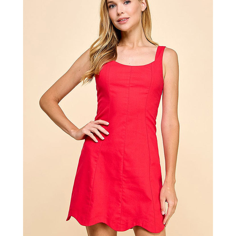 Brit Square Neck Dress
