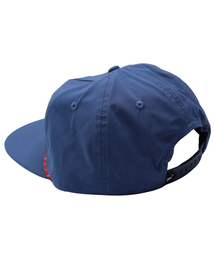 Blue cap on a white background