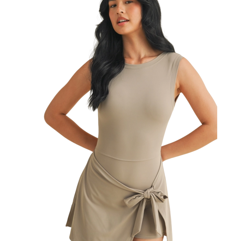 Blakeley Sleeveless Wrap Tie Front Dress