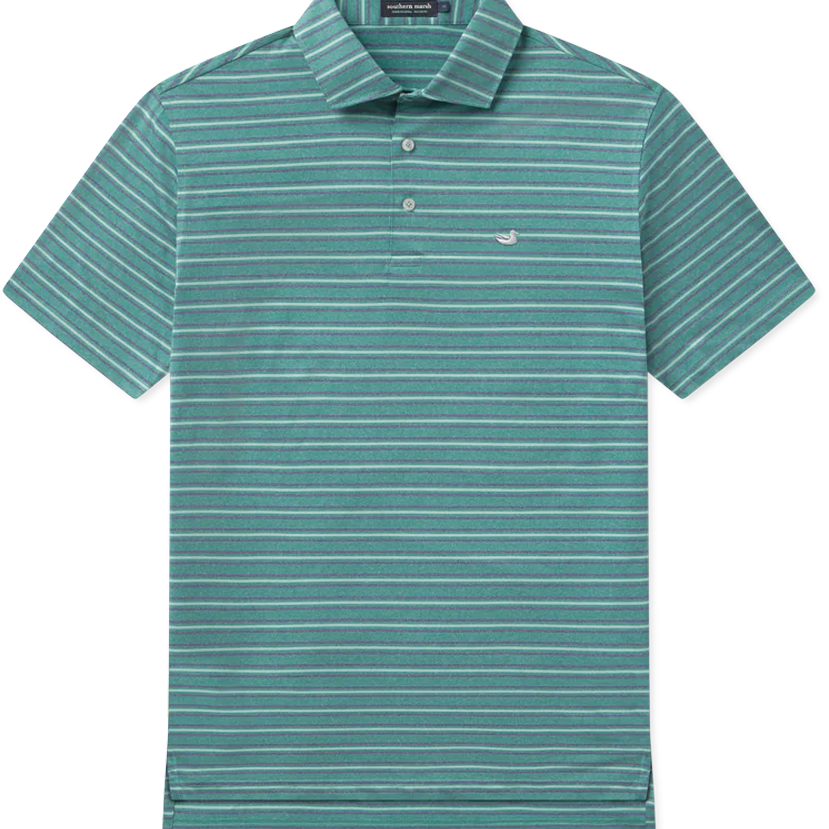 Southern Marsh - Maybourne Featherlight Stripe Polo