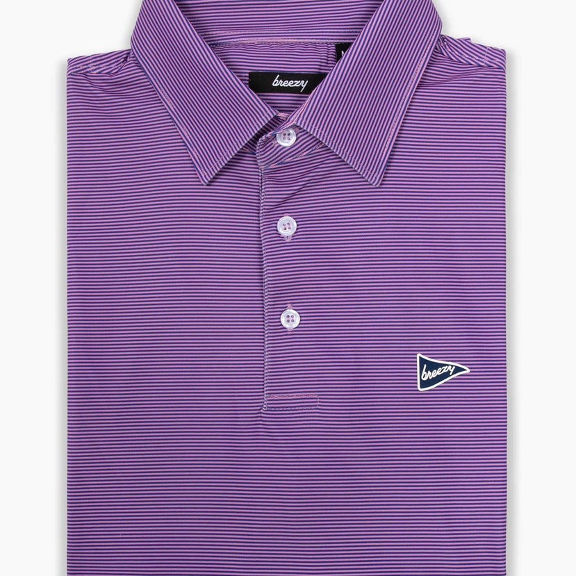 Breezy Performance Polo - Stripes