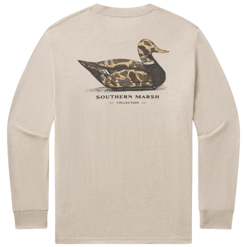 Southern Marsh - LS Vintage Duck Decoy Tee - Camo