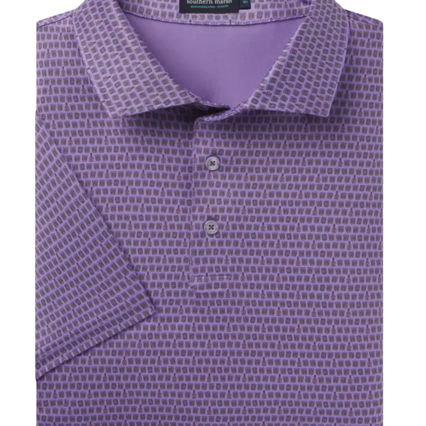 Southern Marsh - Flyline Performance Polo - Bourbon Trail