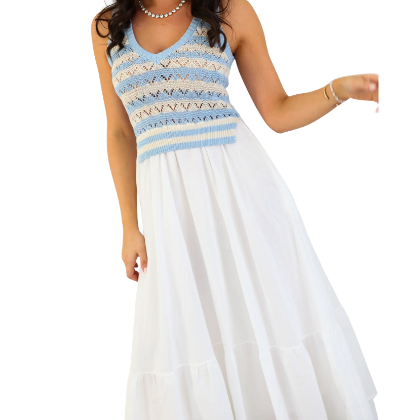 Bailey Woven Knit Midi Dress