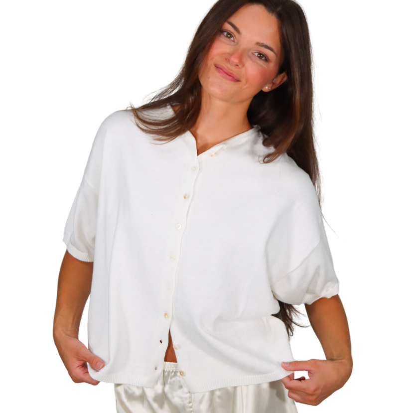 Kate Knit Short Sleeve Cardigan