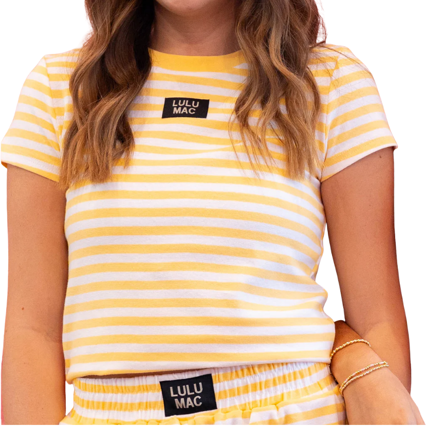 LULU MAC - Stripe Baby Doll Tee