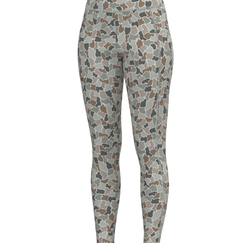 Camo Patterned leggings on a white background
