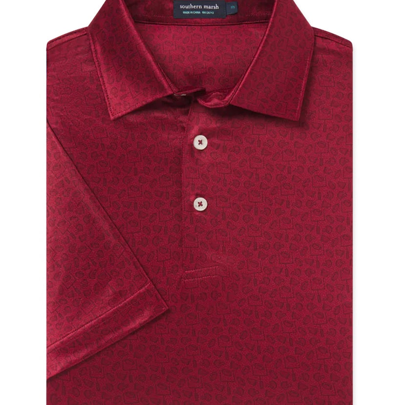 Southern Marsh - Maroon Goal Line Polo