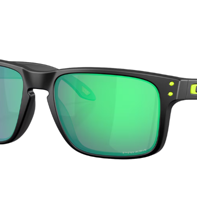 Oakley Sunglasses with gree lenses on a white background