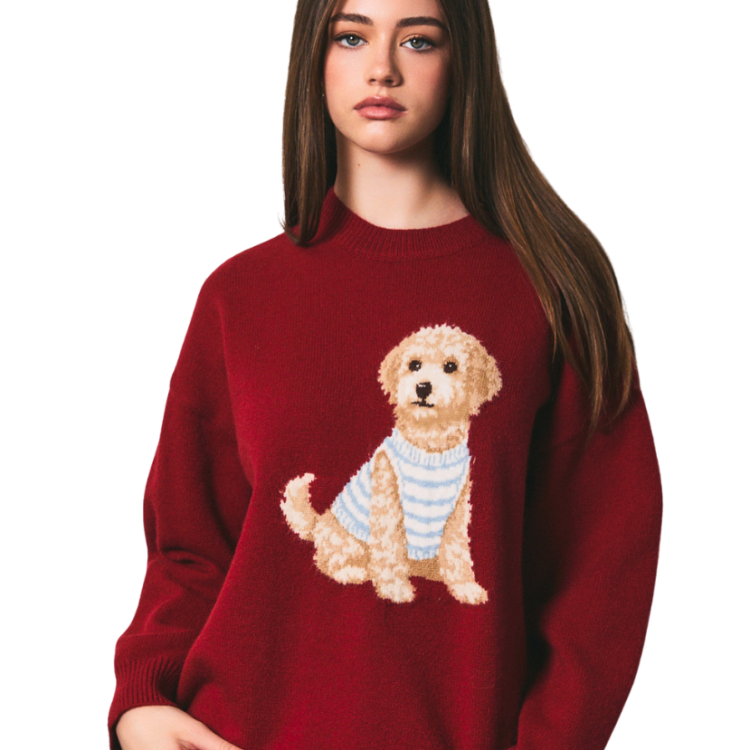 Golden Doodle Long Sleeve Sweater