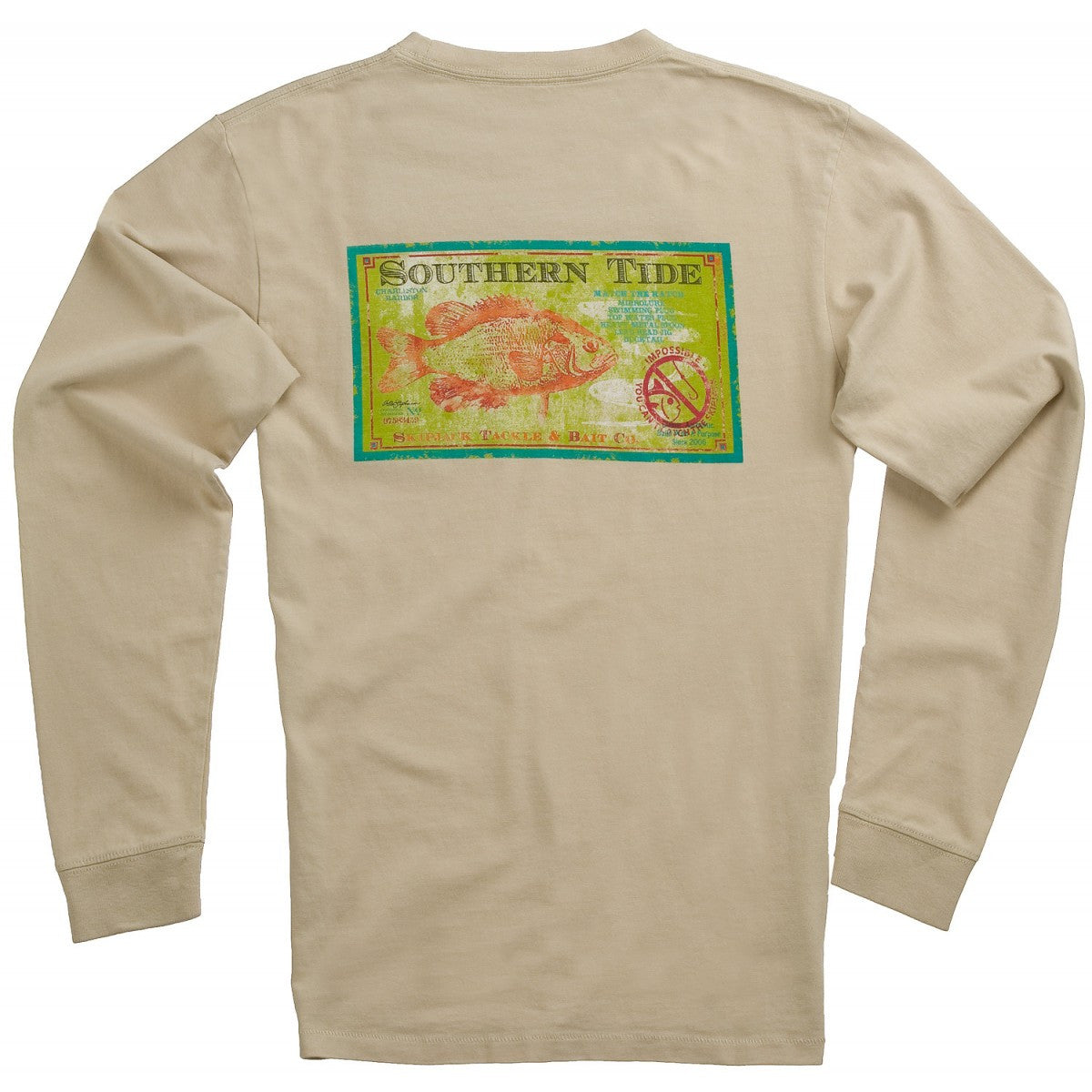 Southern Tide - Tackle & Bait Long Sleeve Tee - Cottonwood