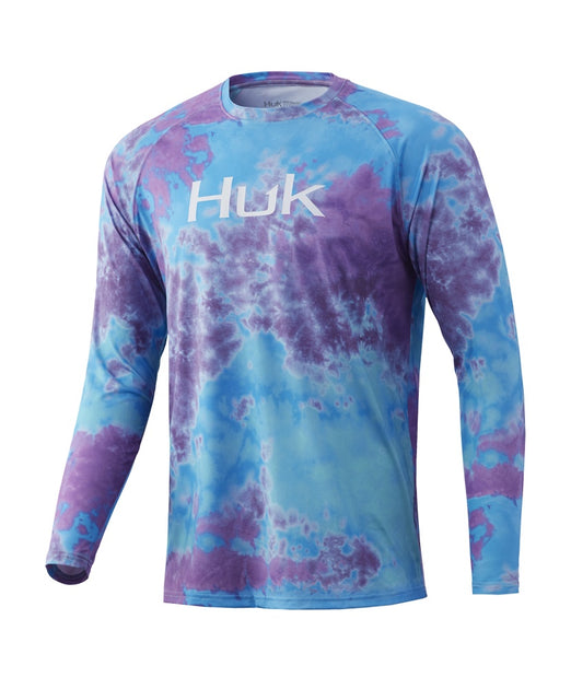 Huk Performance Fishing Men's Icon X KC Refraction Camo Fade Long Sleeve  Shirt