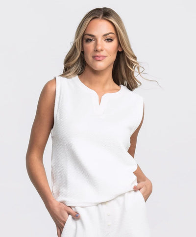 Southern Shirt Co - Textured Knit Henley Tank