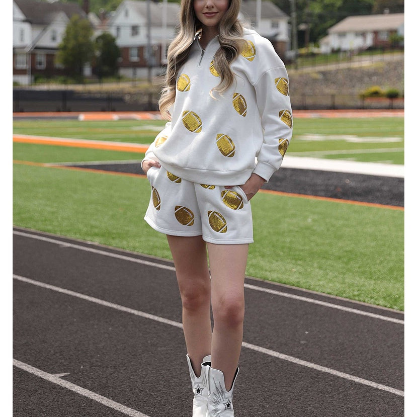 Fan Girl Football Sweatshort