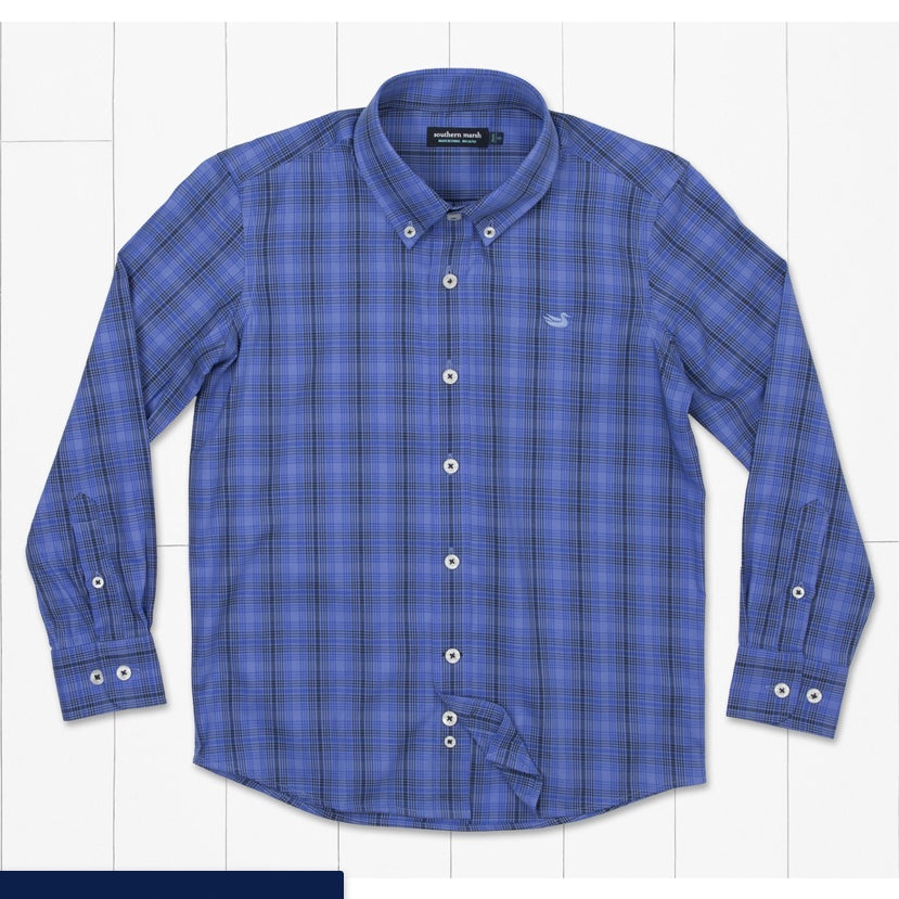 Southern Marsh-Youth Winston Windowpane Dress Shirt