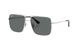 RAYBAN Silver sunglasses with dark lenses on a white background
