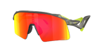 Oakley Stunt Wing Sunglasses with red and orange lenses on a white background
