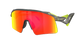 Oakley Stunt Wing Sunglasses with red and orange lenses on a white background