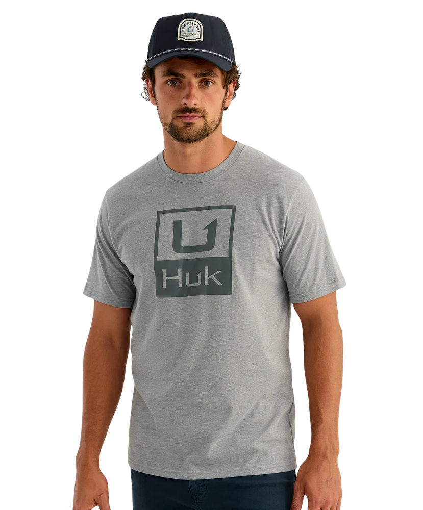 Huk - Stacked Logo Tee