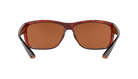 Costa Sunglasses with tortoise frame and green lenses on a white background