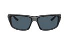 Black Costa wraparound sunglasses with a Costa brand logo on a white background