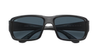 Black Costa wraparound sunglasses with a Costa brand logo on a white background