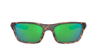 Costa Sunglasses with tortoiseshell frame and green mirror lenses on a white background