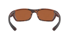 Costa Sunglasses with tortoiseshell frame and green mirror lenses on a white background