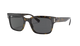 Ray-Ban Sunglasses with tortoiseshell frame and dark lenses on a white background