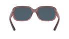 Sunglasses with black frame and gray lenses on a white background