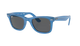 Blue Ray-Ban RB2140 sunglasses with a white background
