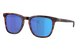 Costa Sunglasses with tortoiseshell frame and blue lenses on a white background
